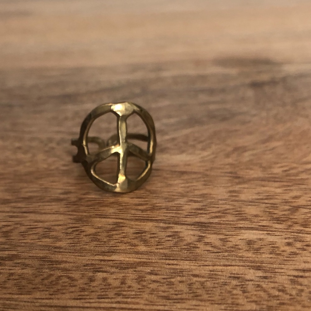 Gold Peace Ring